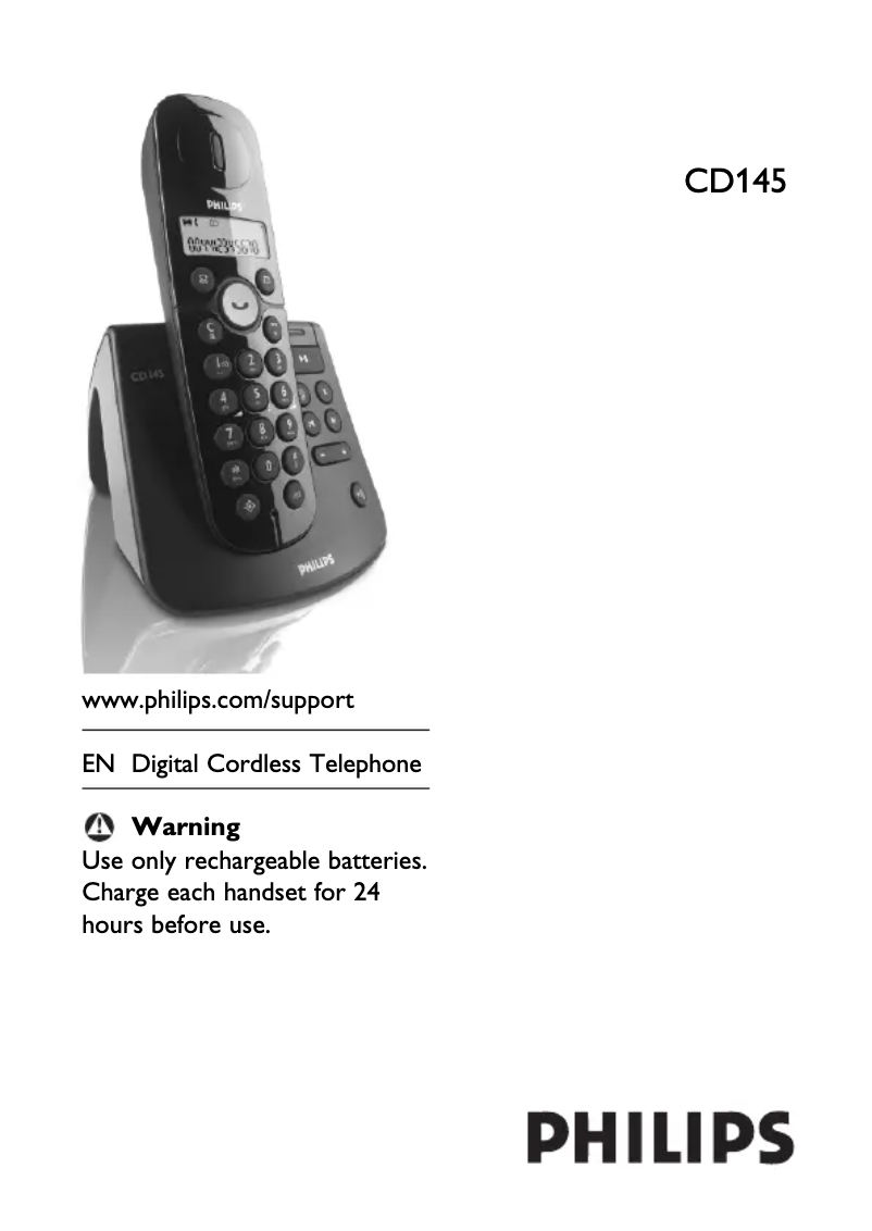 First page image of the manual for CD145 Duo