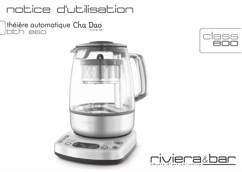 First page image of the manual for BTH860