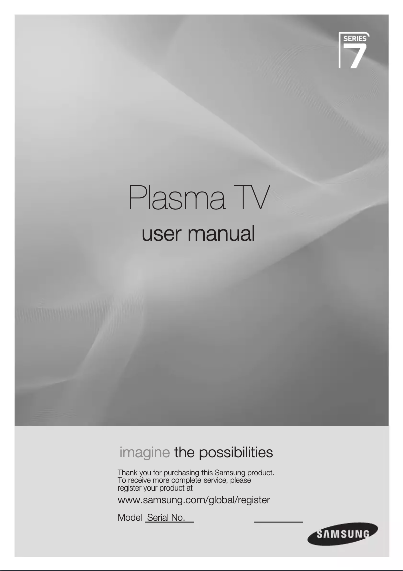 First page image of the manual for PS63A750T1R
