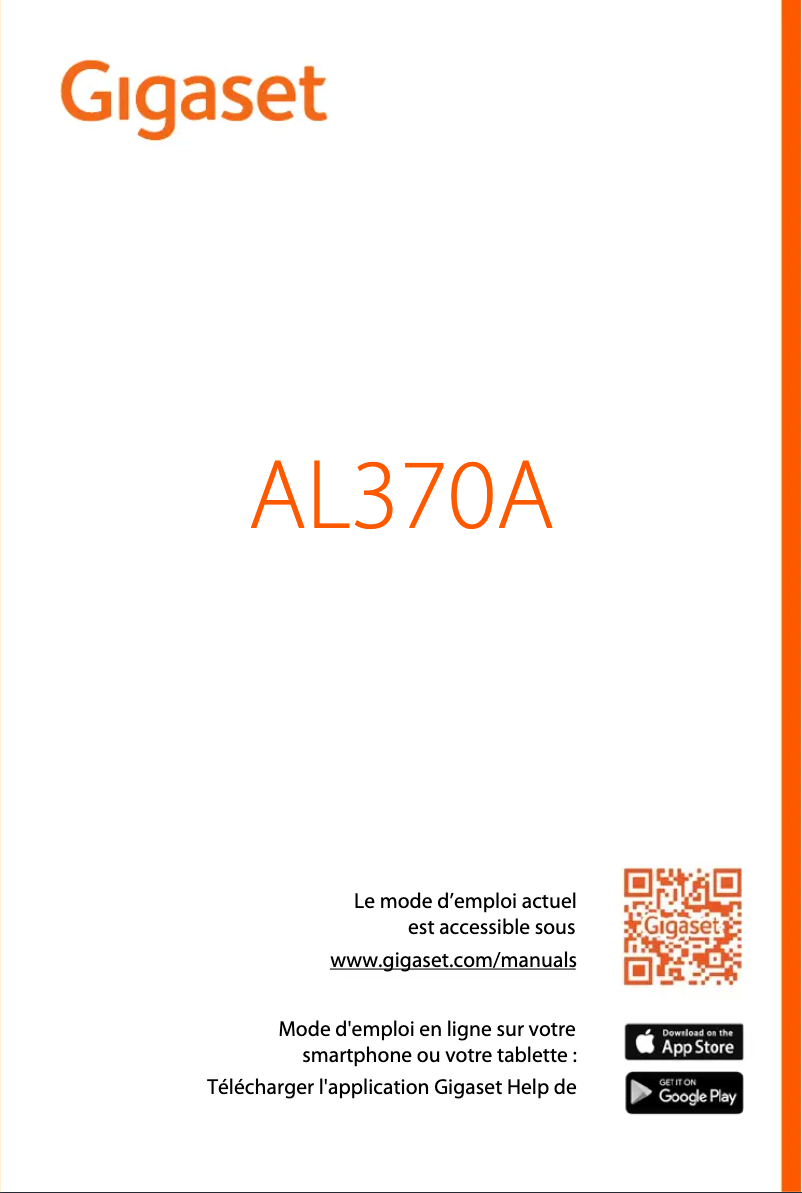 First page image of the manual for AL370A