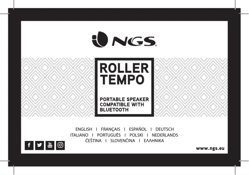 Page 1 of the manual User Manual NGS Roller Tempo
