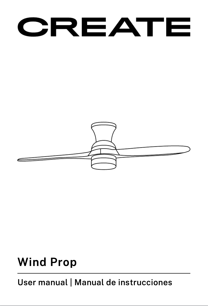 First page image of the manual for WIND PROP