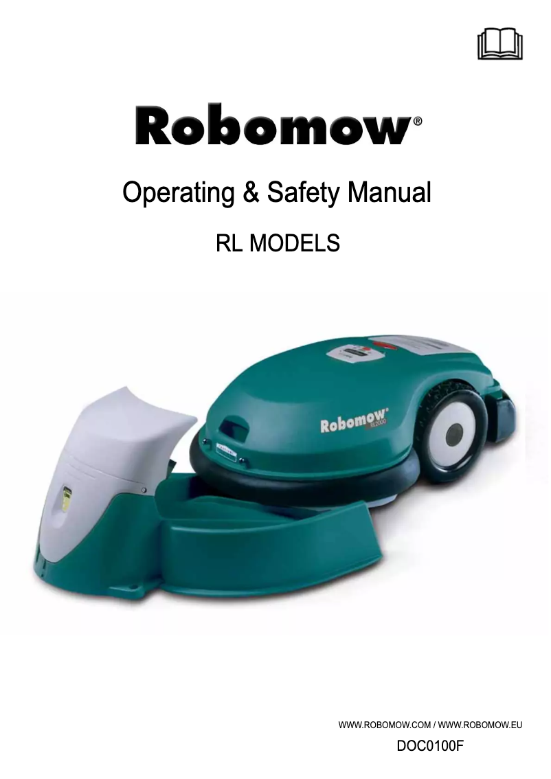 Page 1 of the manual User Manual Robomow RL855