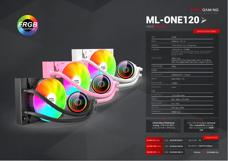 First page image of the manual for ML-ONE120