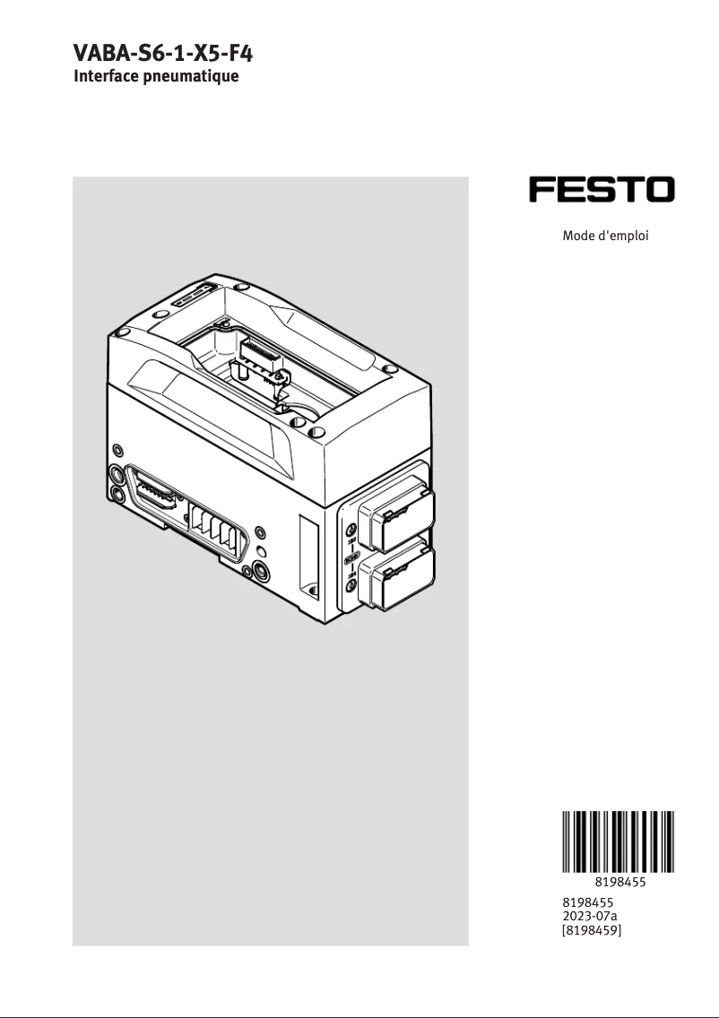 Page 1 of the manual User Manual Festo VABA-S6-1-X5-F4