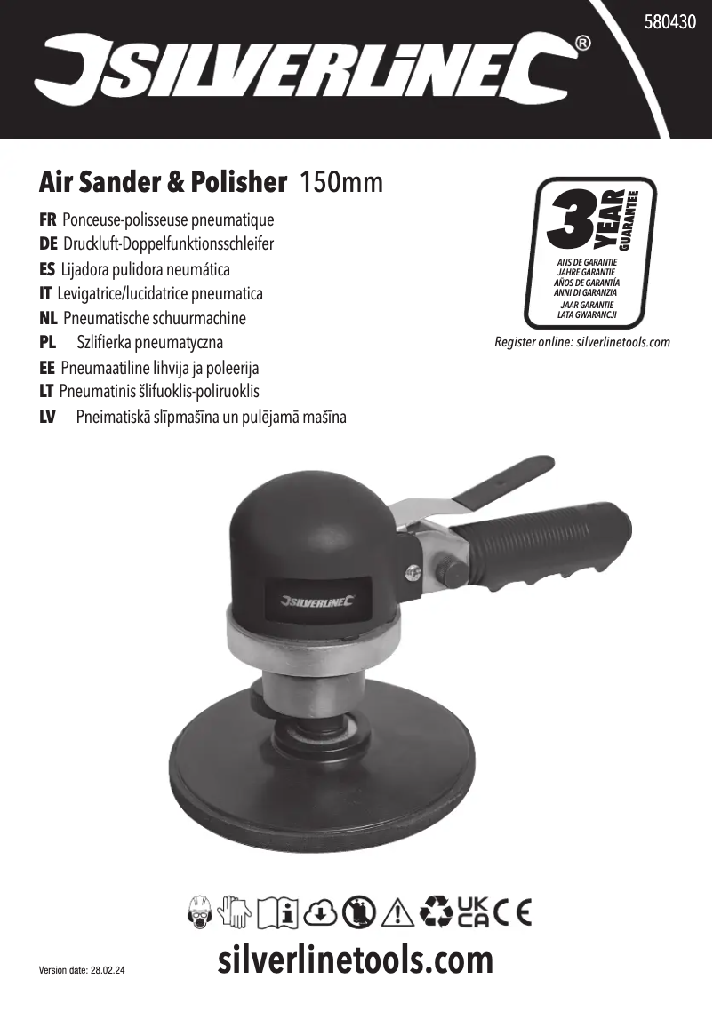 First page image of the manual for 580430