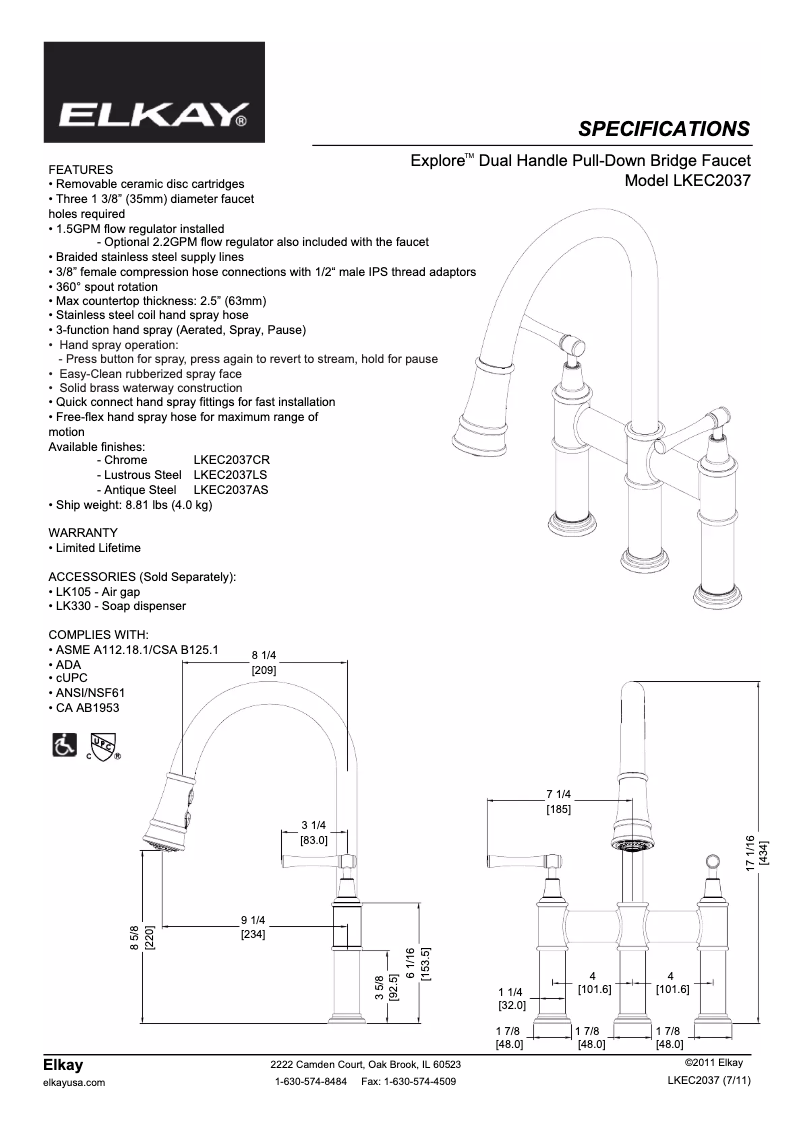 Image de la première page du manuel de l'appareil LKEC2037CR