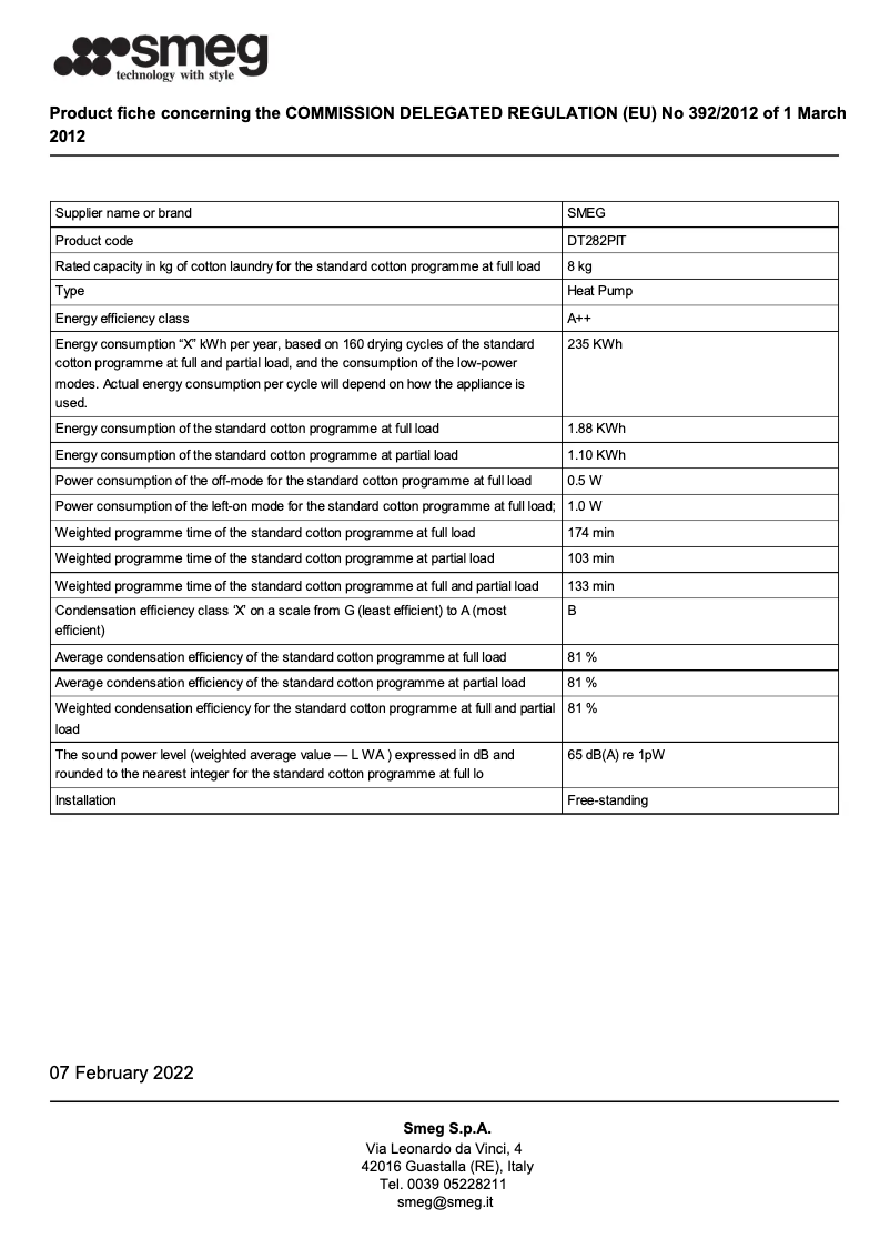 First page image of the manual for DT282PIT