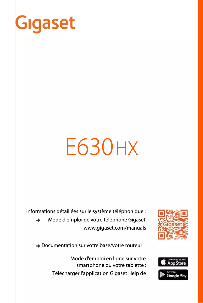 First page image of the manual for E630HX