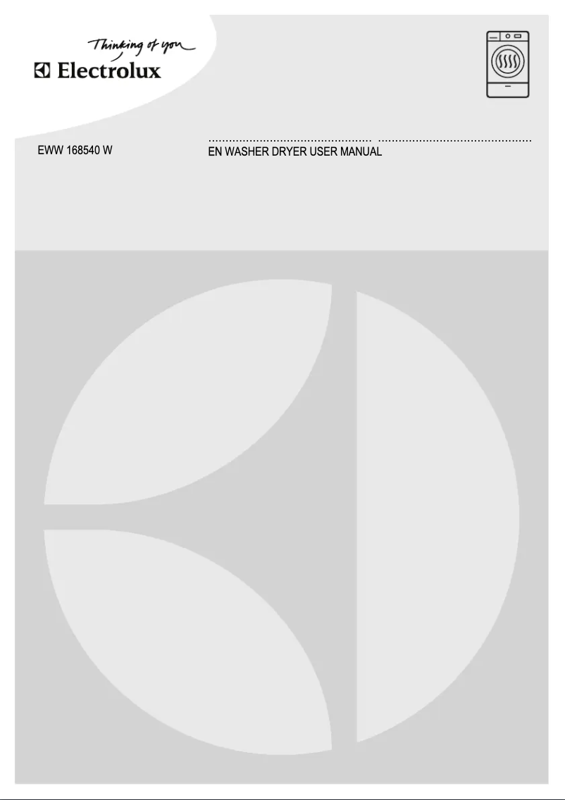 First page image of the manual for EWW 168540 W