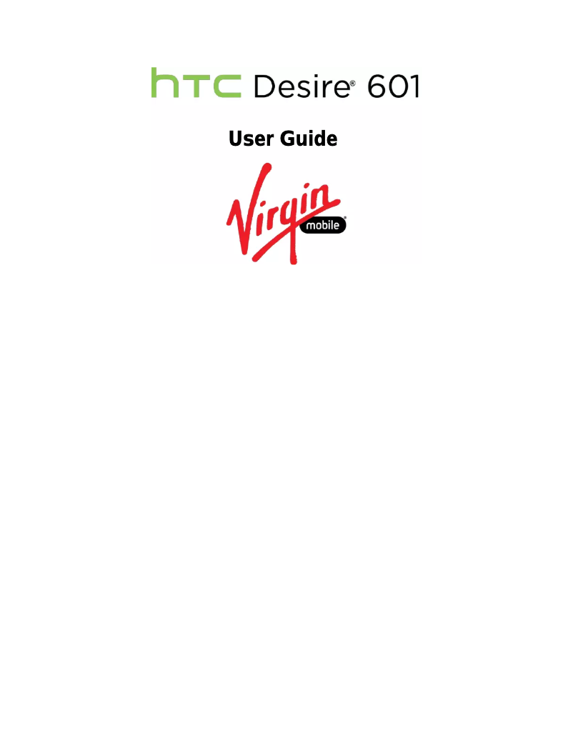 Page 1 de la notice Manuel utilisateur HTC Desire 601