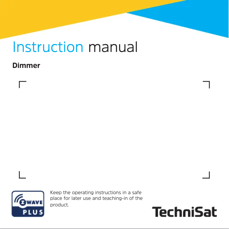 Page 1 of the manual User Manual TechniSat Dimmer-Einsatz M hellgrau