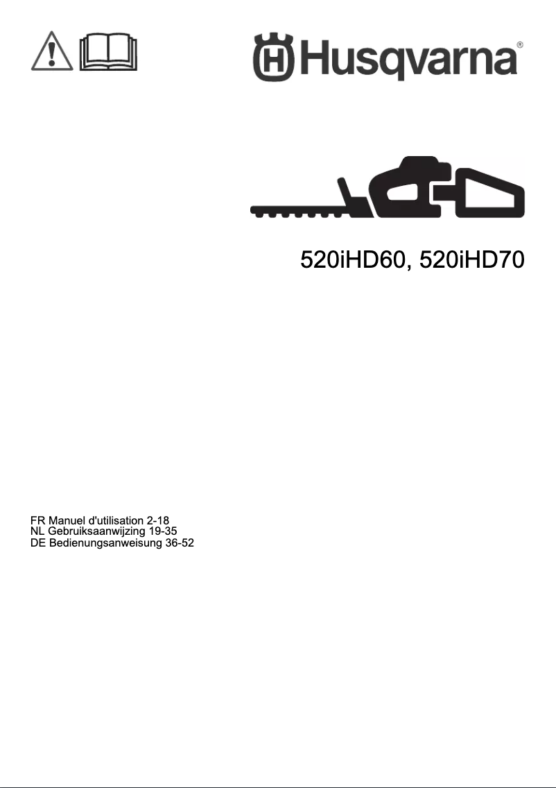 First page image of the manual for 520iHD70