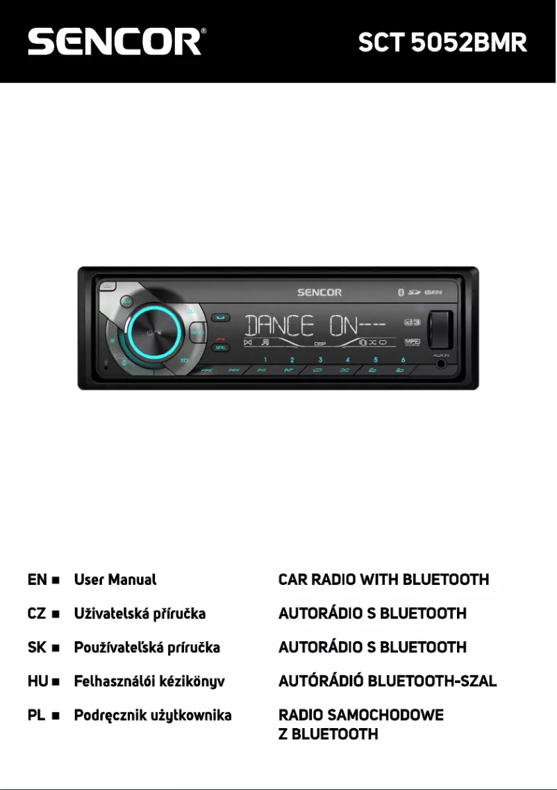 Page 1 of the manual User Manual Sencor SCT 5052BMR