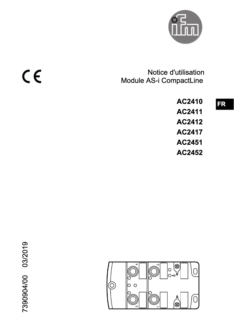 First page image of the manual for AC2417
