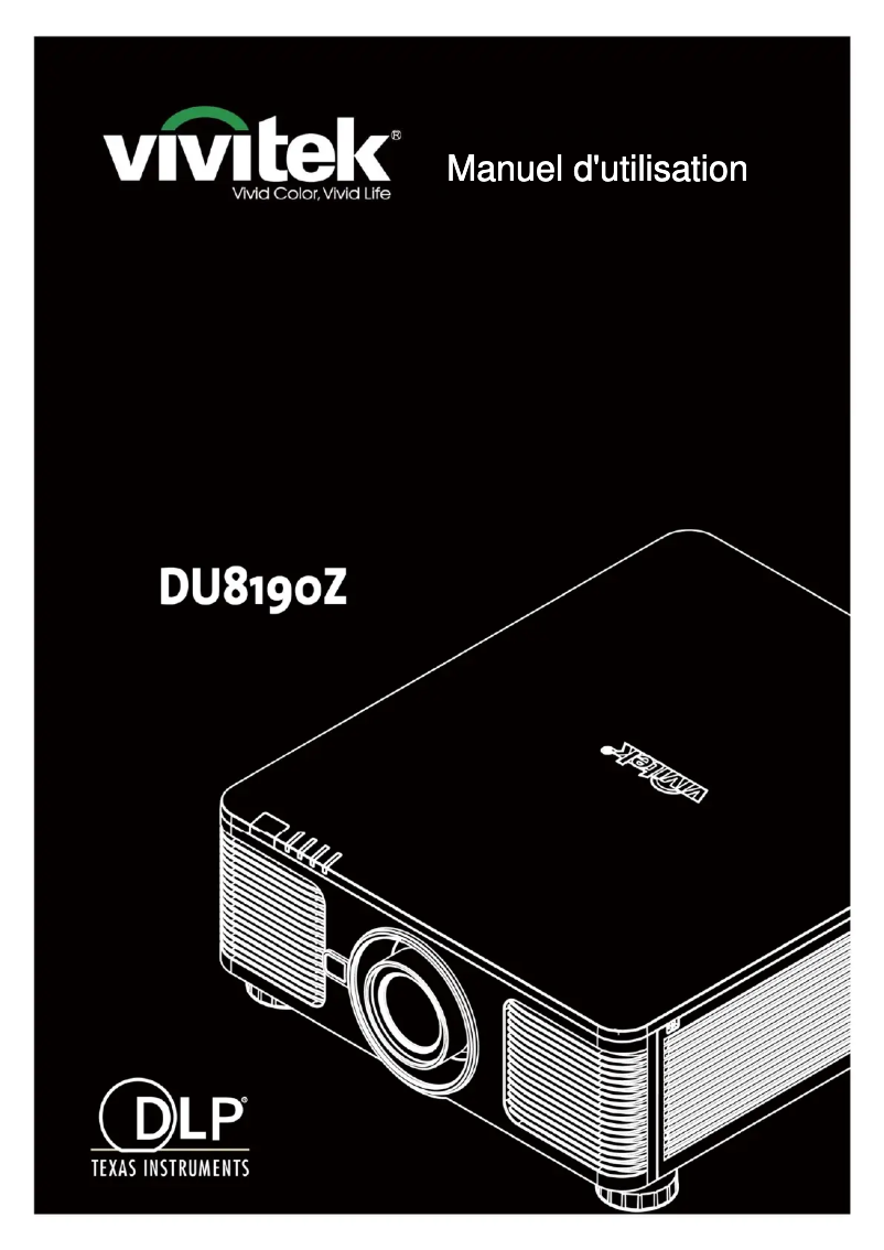 Image de la première page du manuel de l'appareil DU8193Z