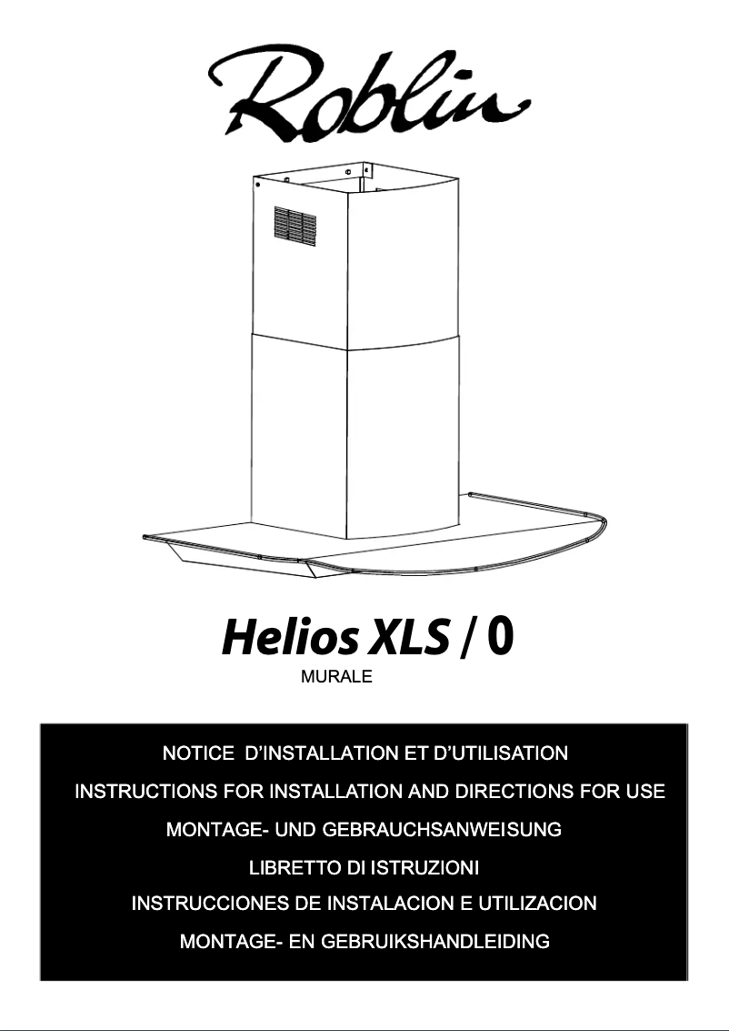 First page image of the manual for Helios XLS