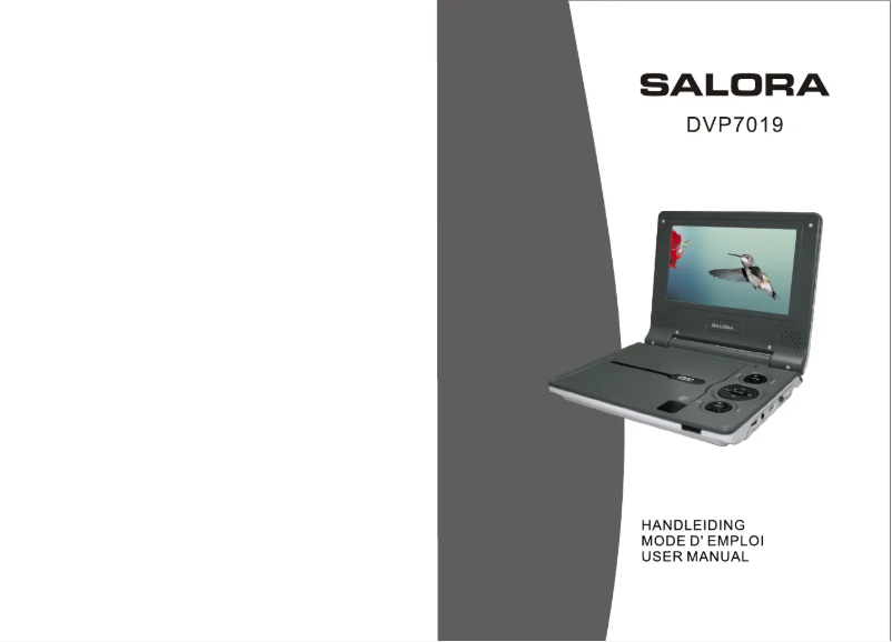 Page 1 of the manual User Manual Salora DVP7019