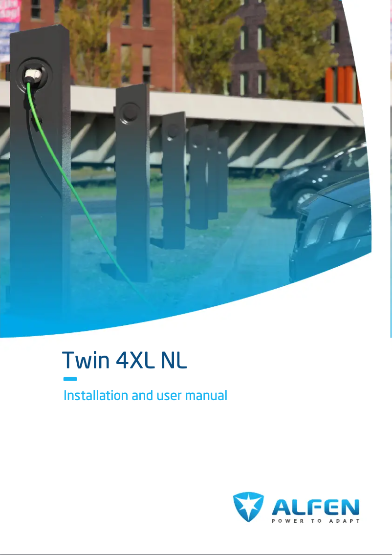 Page 1 of the manual User Manual Alfen Twin 4XL