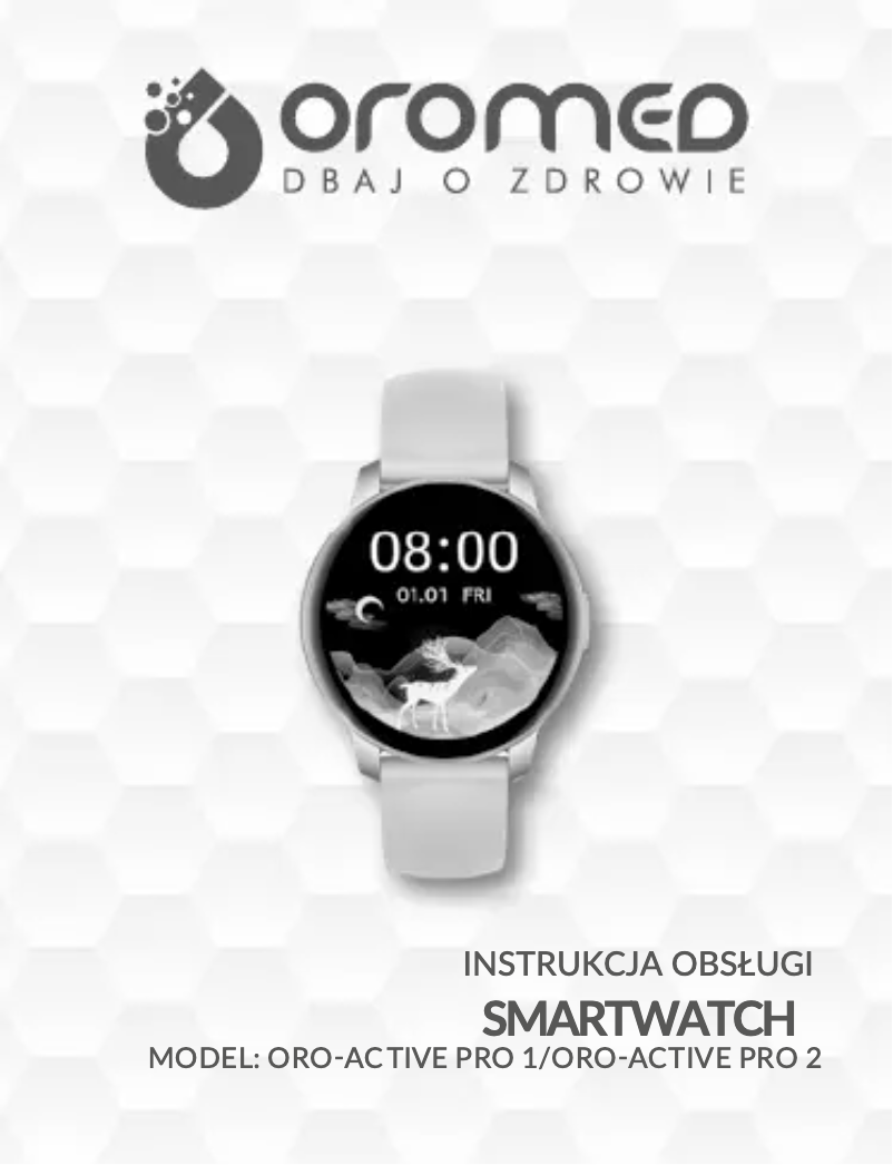 First page image of the manual for Oro-Active Pro 1