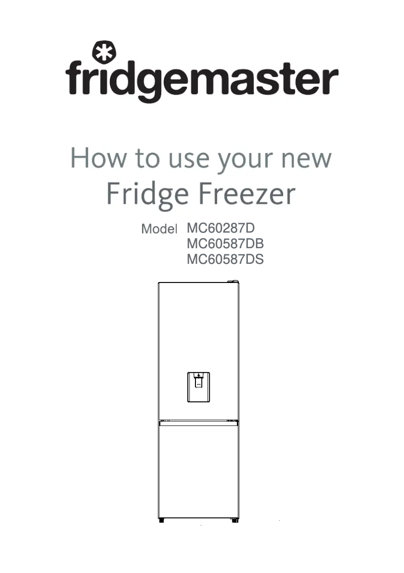 Page 1 of the manual User Manual Fridgemaster MC60287D