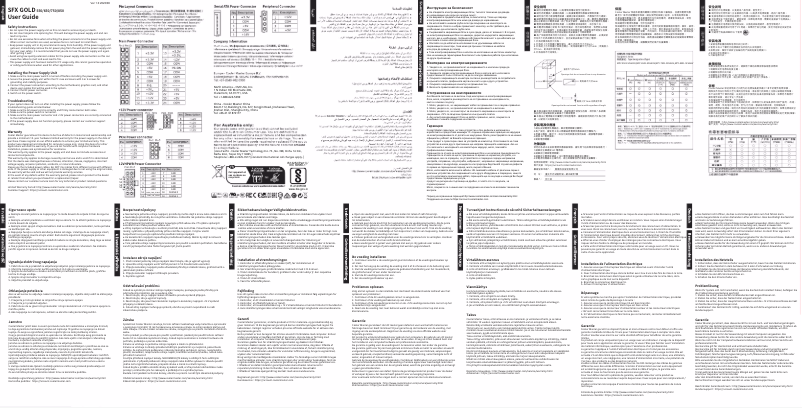 Page 1 of the manual User Manual Cooler Master SFX Gold 750