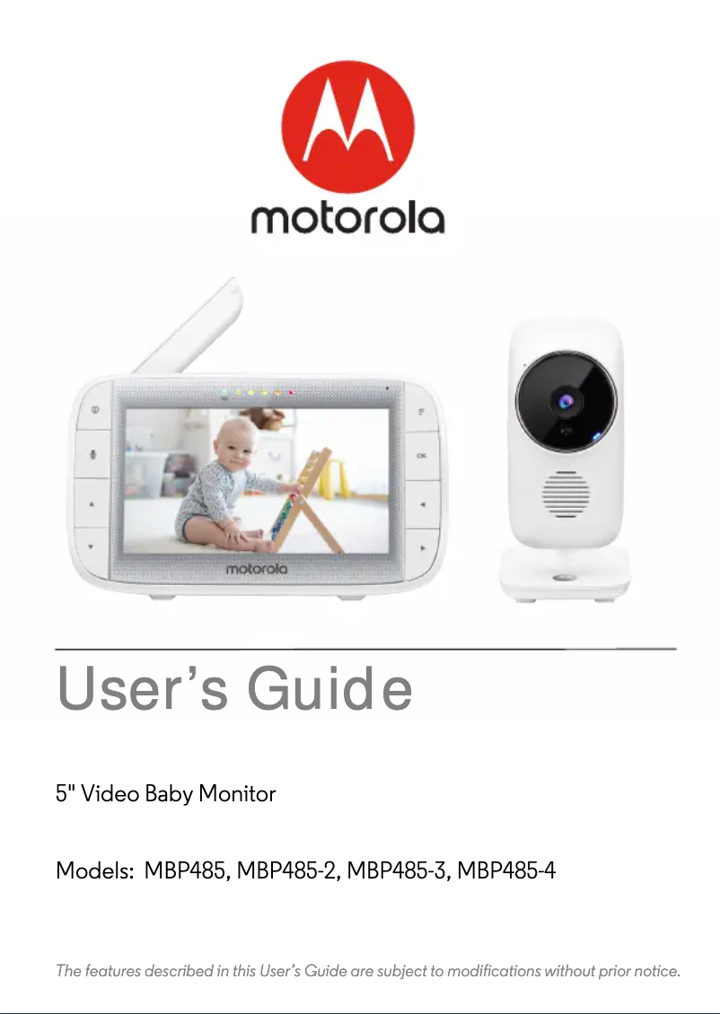Page 1 of the manual User Manual Motorola MBP485