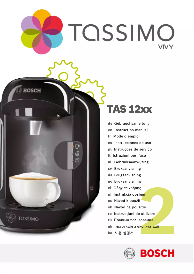 First page image of the manual for Tassimo TAS4304