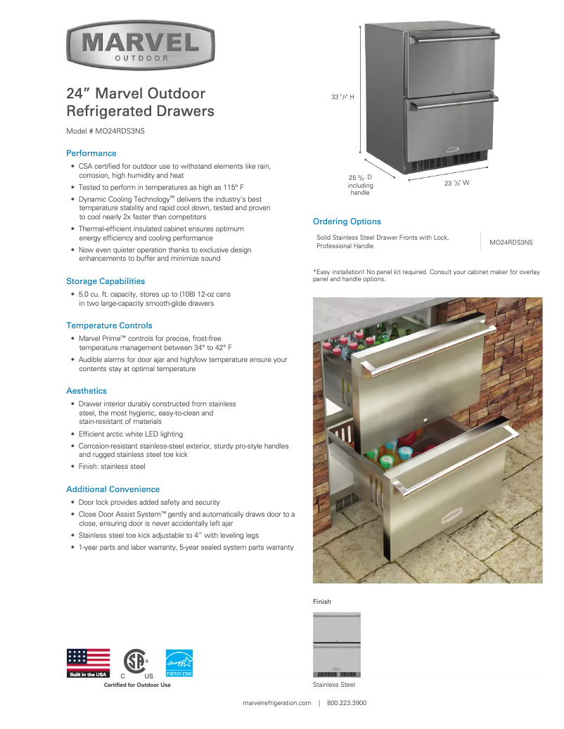 First page image of the manual for MO24RD3N