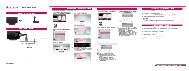 First page image of the manual for 32LN570Z