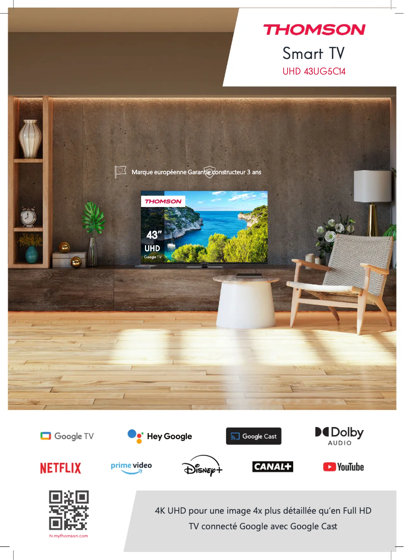 Page 1 of the manual User Manual Thomson 43UG5C14