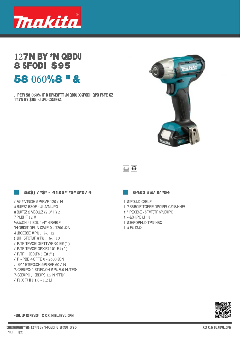 First page image of the manual for TW060DWAE