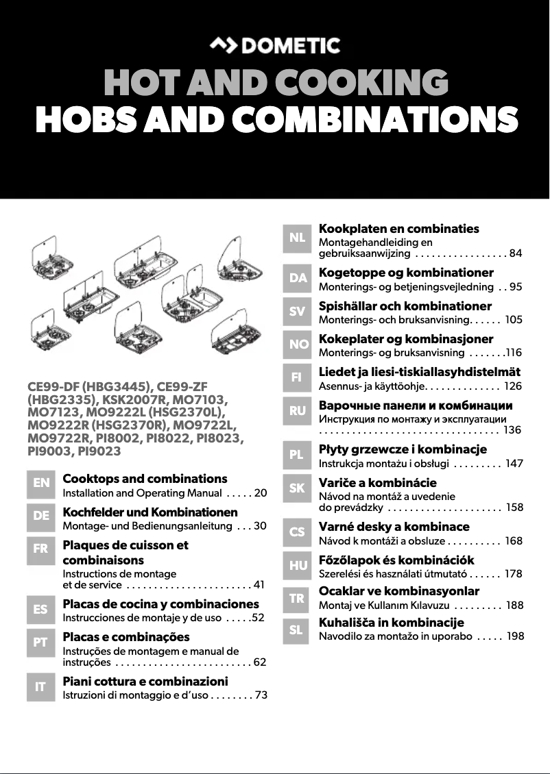 Page 1 de la notice Manuel utilisateur Dometic HSG 2370 L