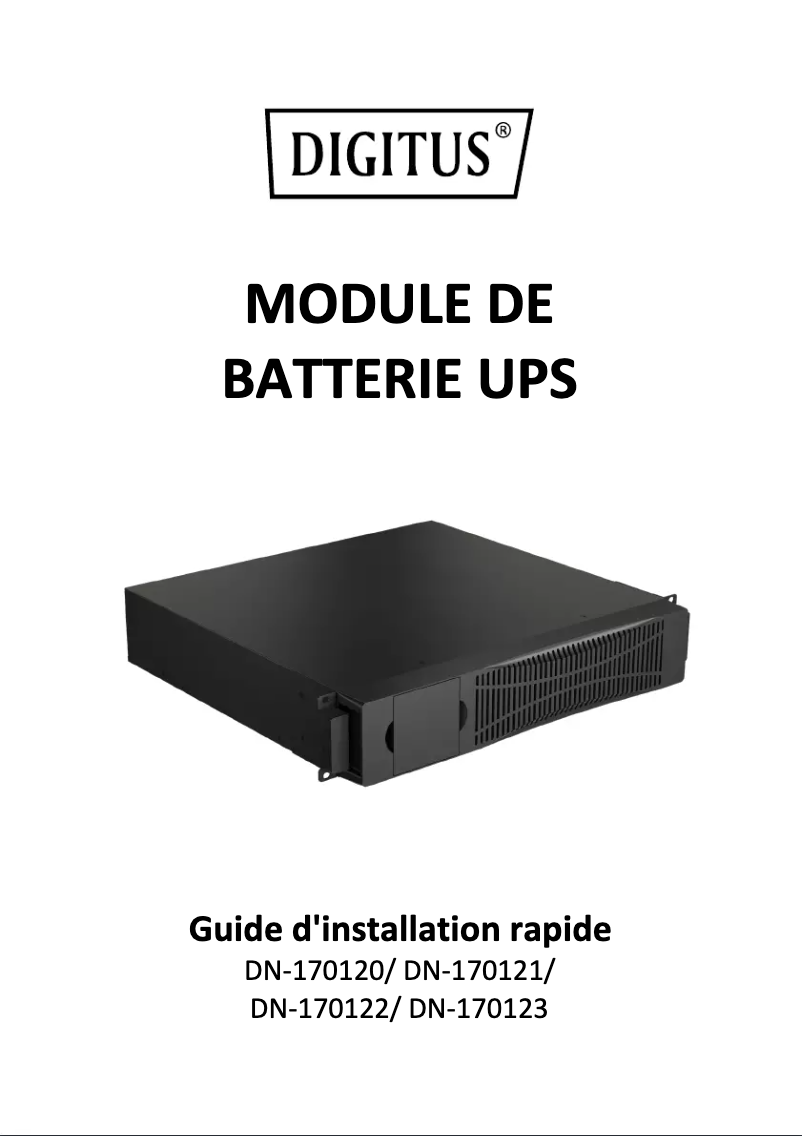 Page 1 of the manual User Manual Digitus DN-170123