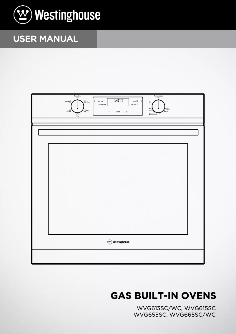 First page image of the manual for WVG655SC