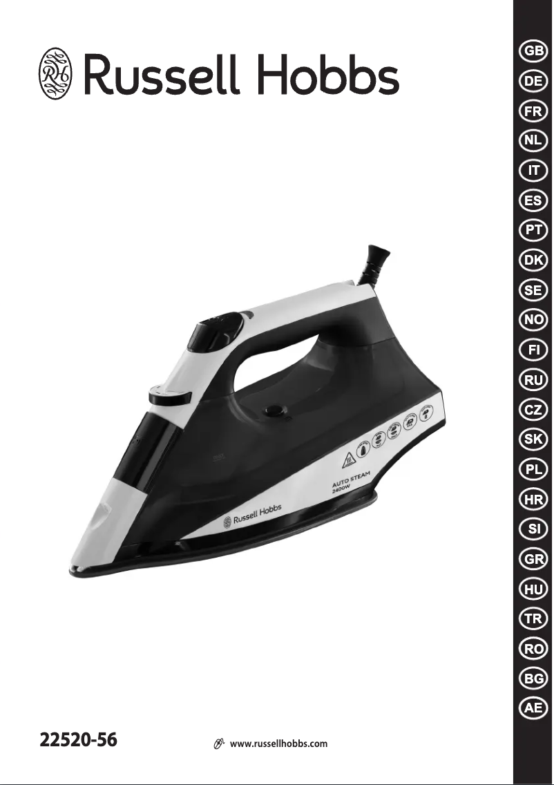 Page 1 de la notice Manuel utilisateur Russell Hobbs AutoSteam 22520-56