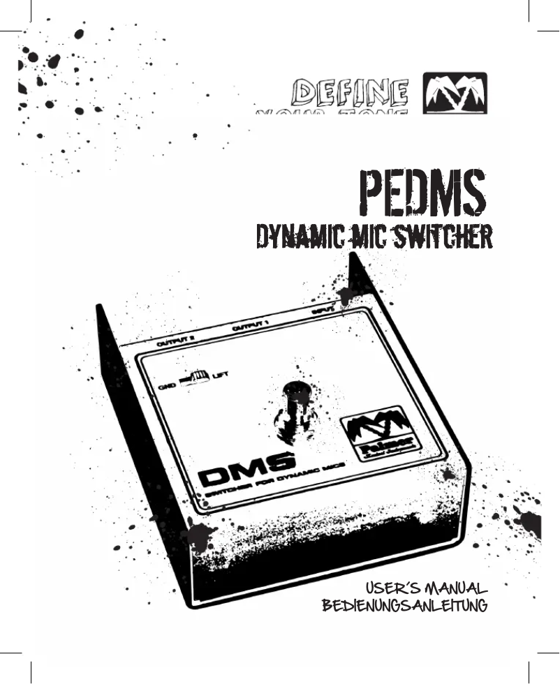 Page 1 of the manual User Manual Palmer DMS