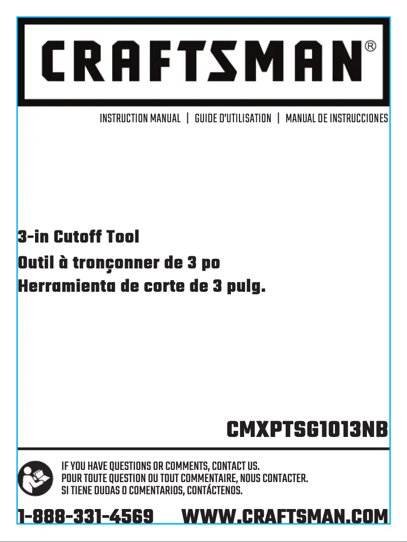 First page image of the manual for CMXPTSG1013NB