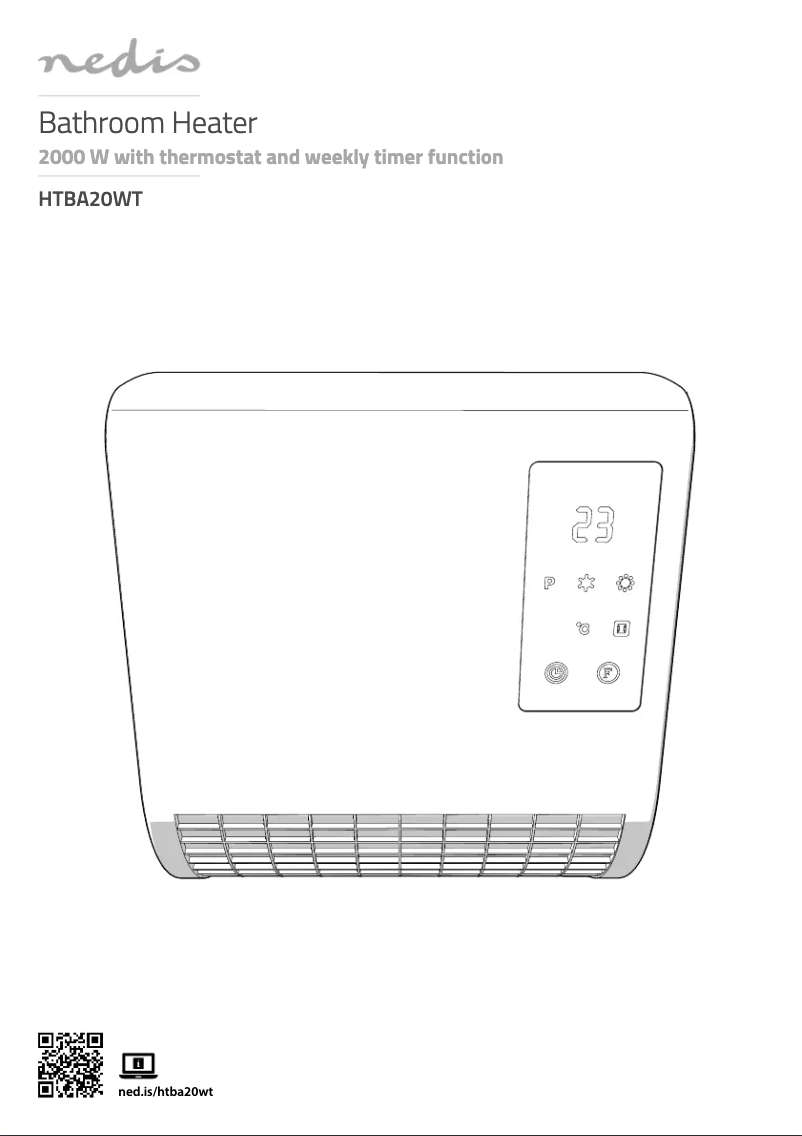 Page 1 of the manual User Manual Nedis HTBA20WT