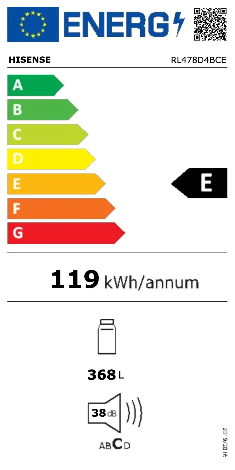 Page 1 of the manual User Manual Hisense RL478D4BCE