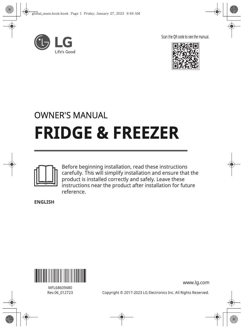 Page 1 of the manual User Manual LG GC-H502HLHU