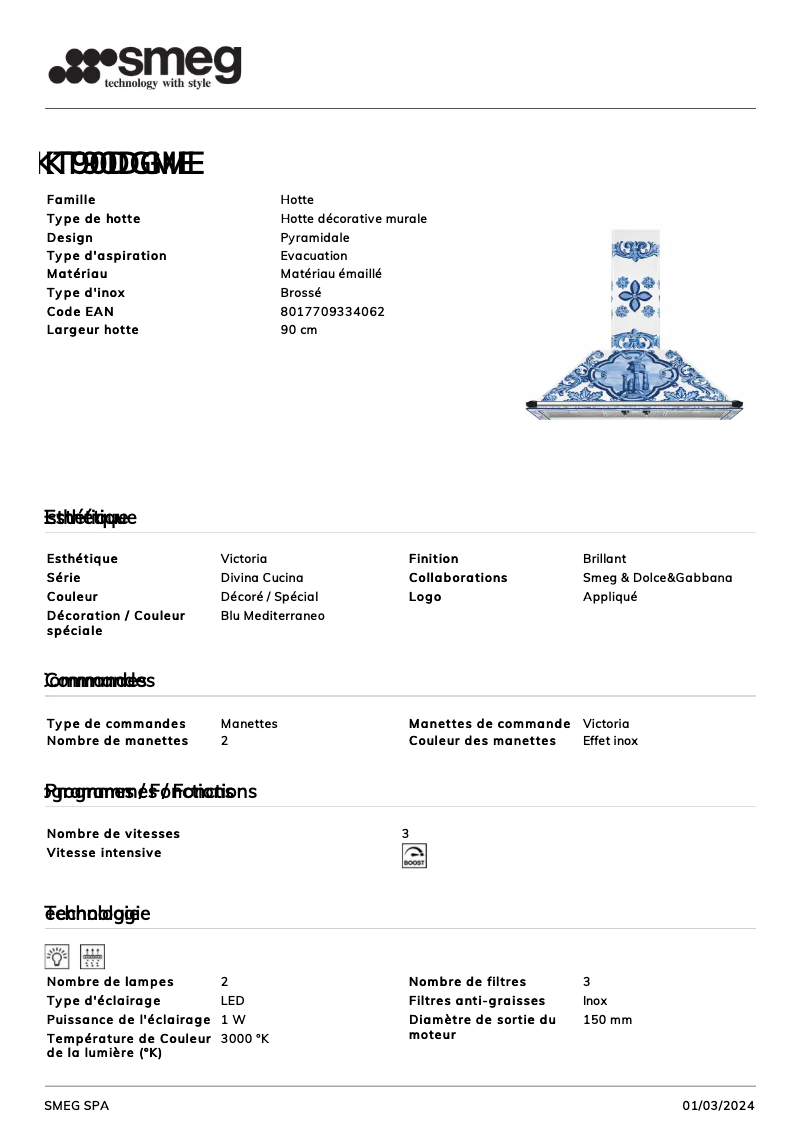 First page image of the manual for KT90DGME