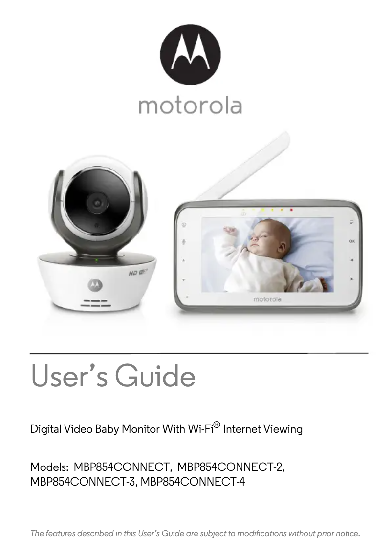 First page image of the manual for MBP854CONNECT-2