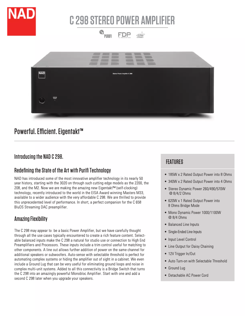 First page image of the manual for C298