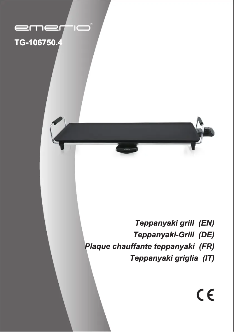 First page image of the manual for TG-106750.4