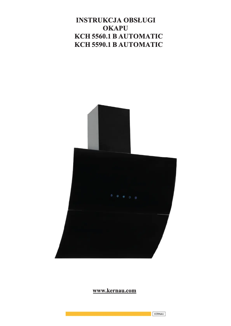 Page 1 of the manual User Manual Kernau KCH 5590.1 B