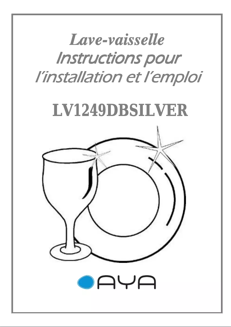Page 1 of the manual User Manual AYA LV1249DB