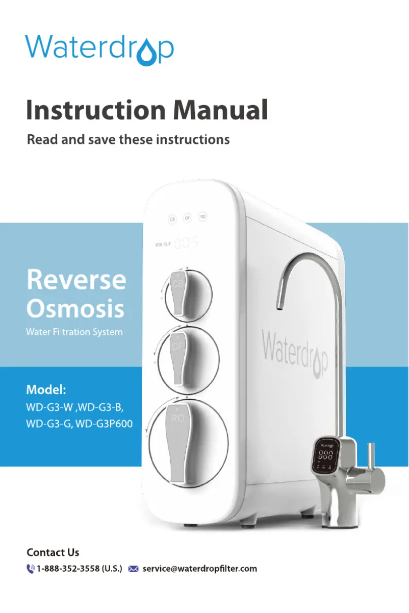 First page image of the manual for WD-G3P600-W