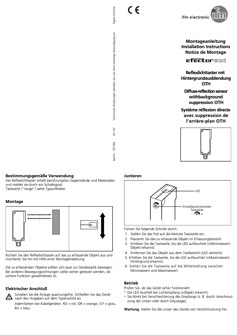 First page image of the manual for OT5203