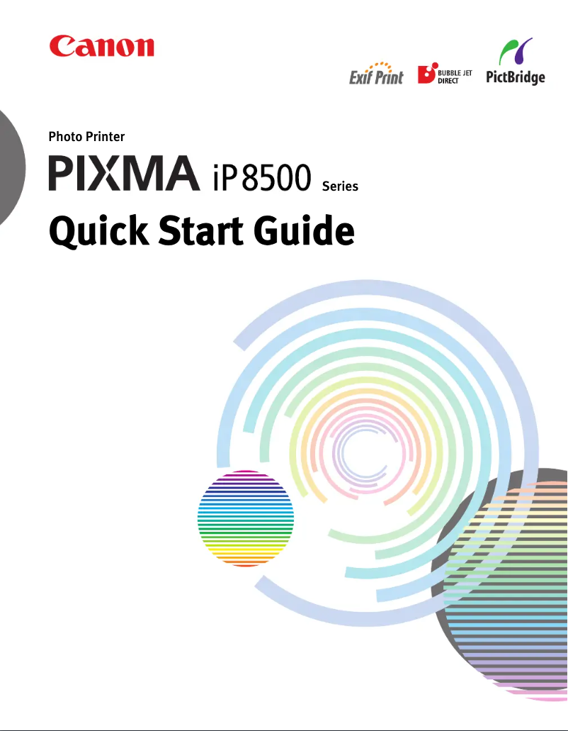 First page image of the manual for Pixma iP8500